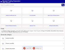 Tablet Screenshot of newtechtradingindia.com